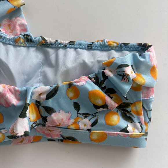 Victoria’s Secret Blue Lemon Ruffle One Shoulder Swim Top and Bottom Bikini CHEE - Picture 11 of 16